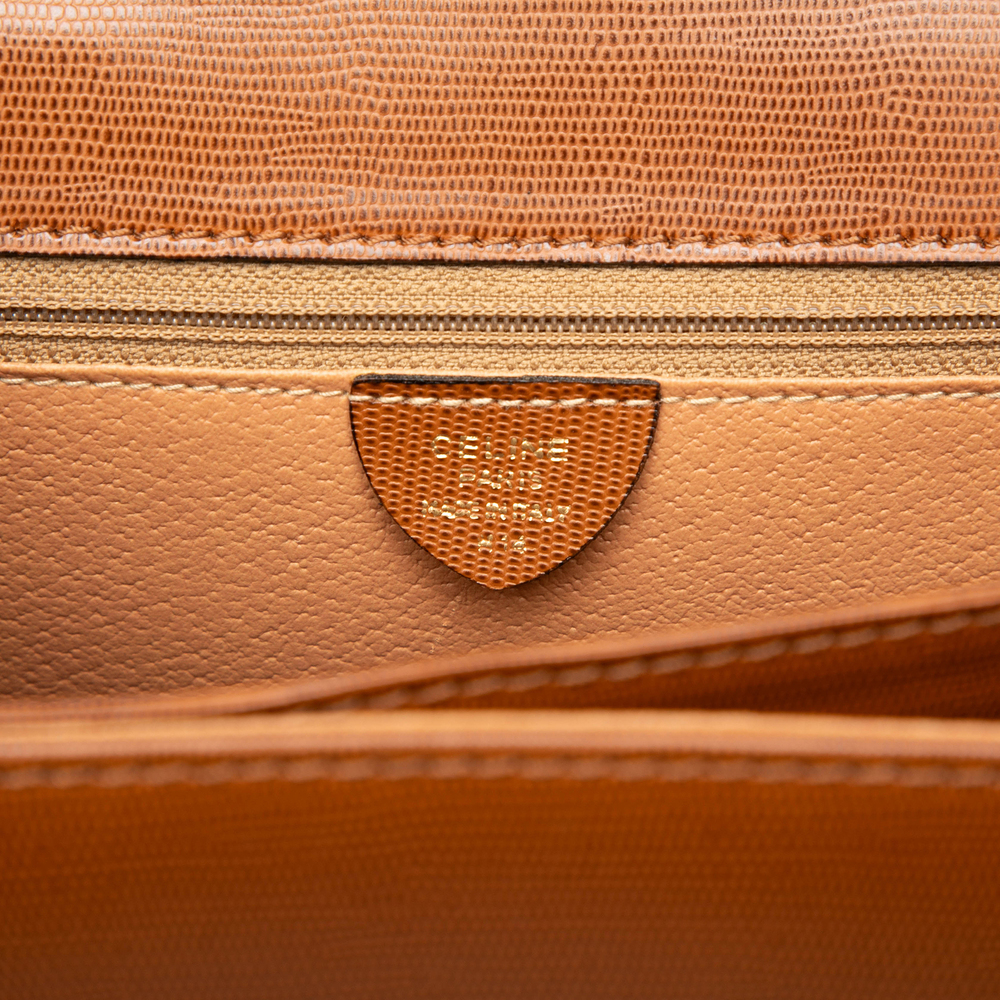 Pre-Loved Celine Embossed Leather Top Handle Bag - Picture 5 of 6